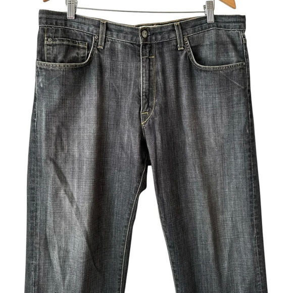 Jake Agave Men’s Mid-Rise Relaxed Straight Waterman Denim Jeans - Picture 7 of 16